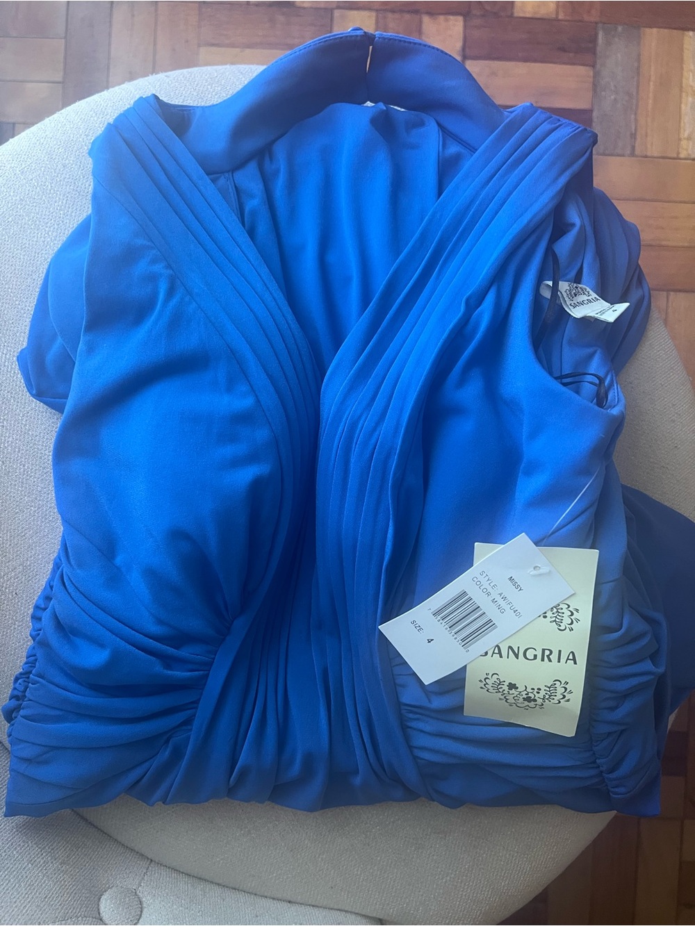 Sangria Royal Blue Stunning Sleeveless Maxi Dress